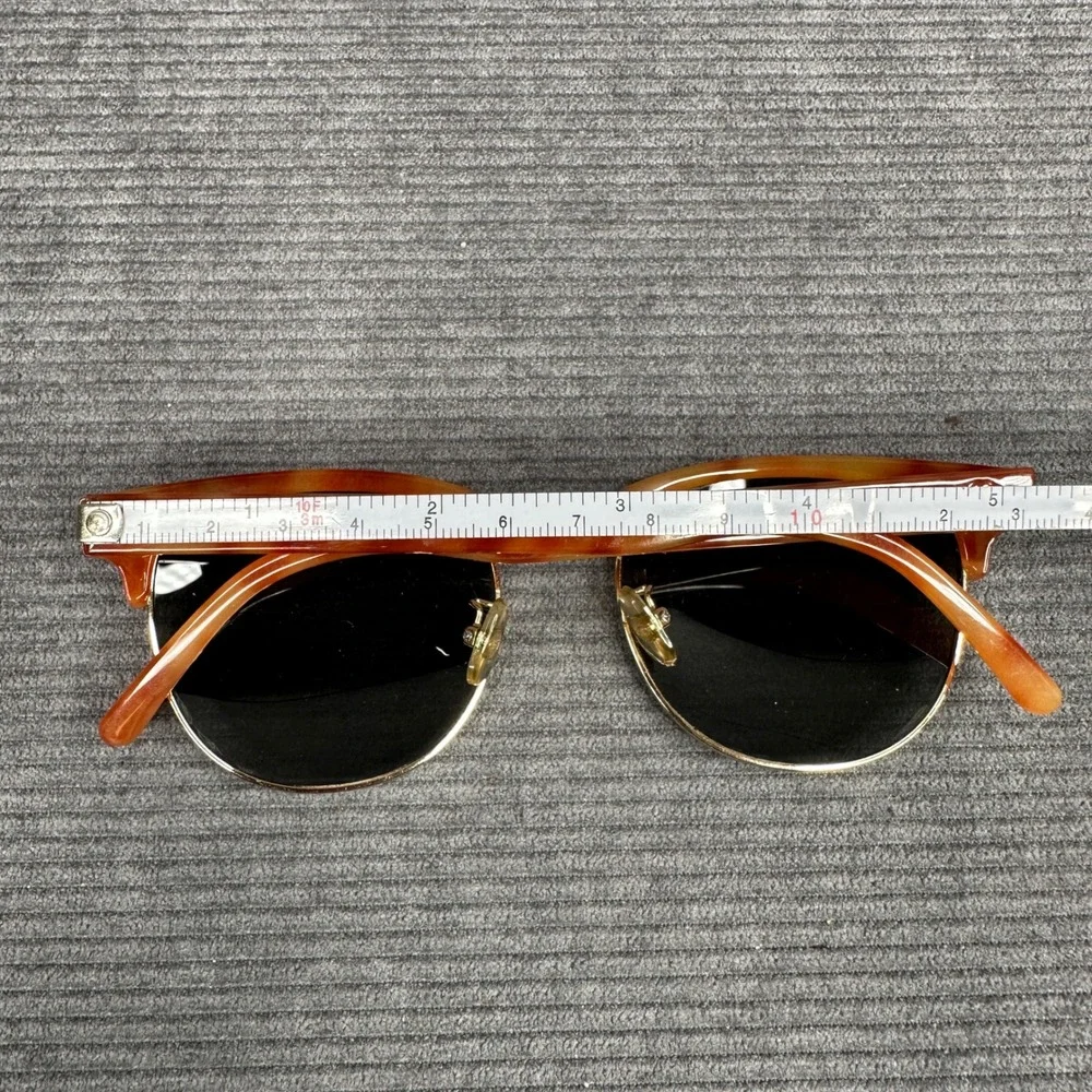 Crap‎ Eyewear The Nudie Club Polarized Y2K Sunglasses Orange Tortoise Gold 52-20